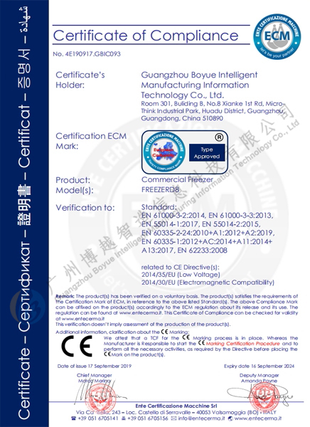 博越智造CE证书