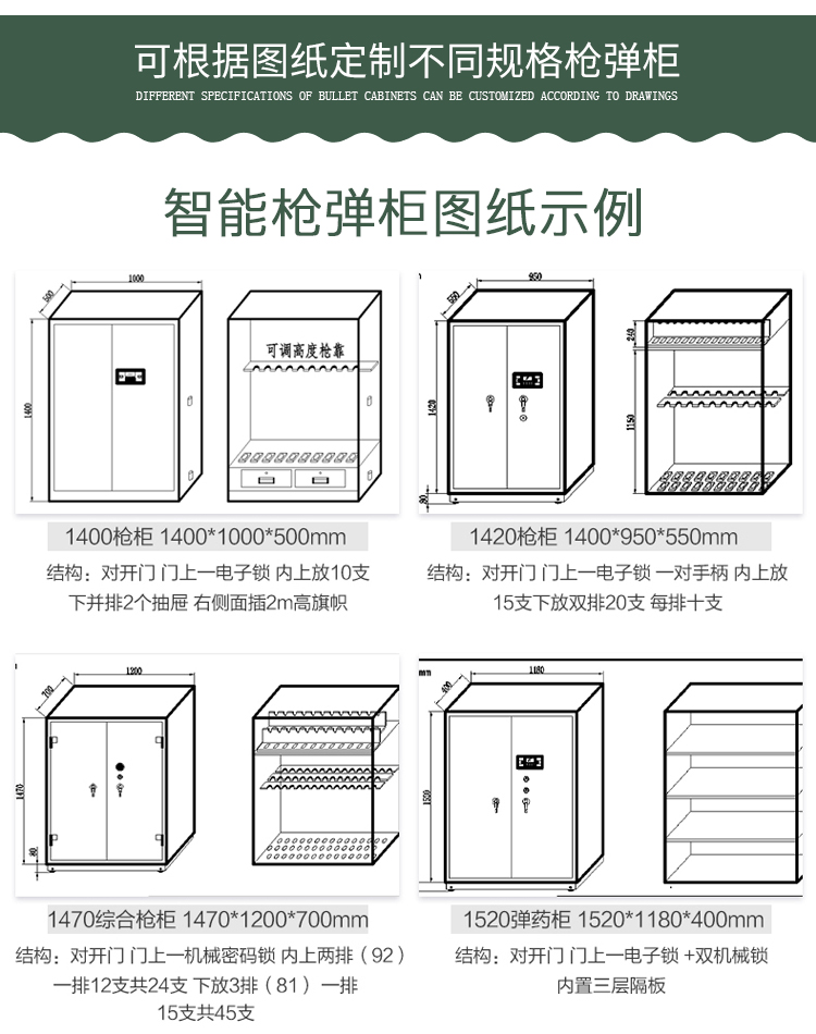 智能枪弹柜图纸示例图